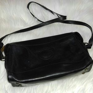 Vintage Michael Rome Black Crossbody Leather Purse